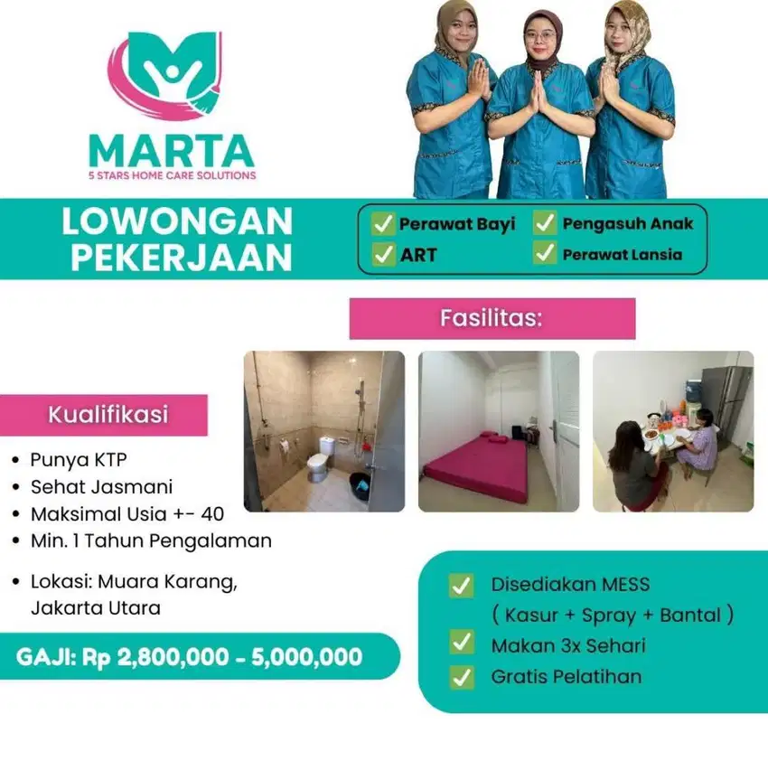 LOWONGAN KERJA ART,PEMBANTU,SUSTER,BABYSITTER,NANNY,PERAWAT LANSI