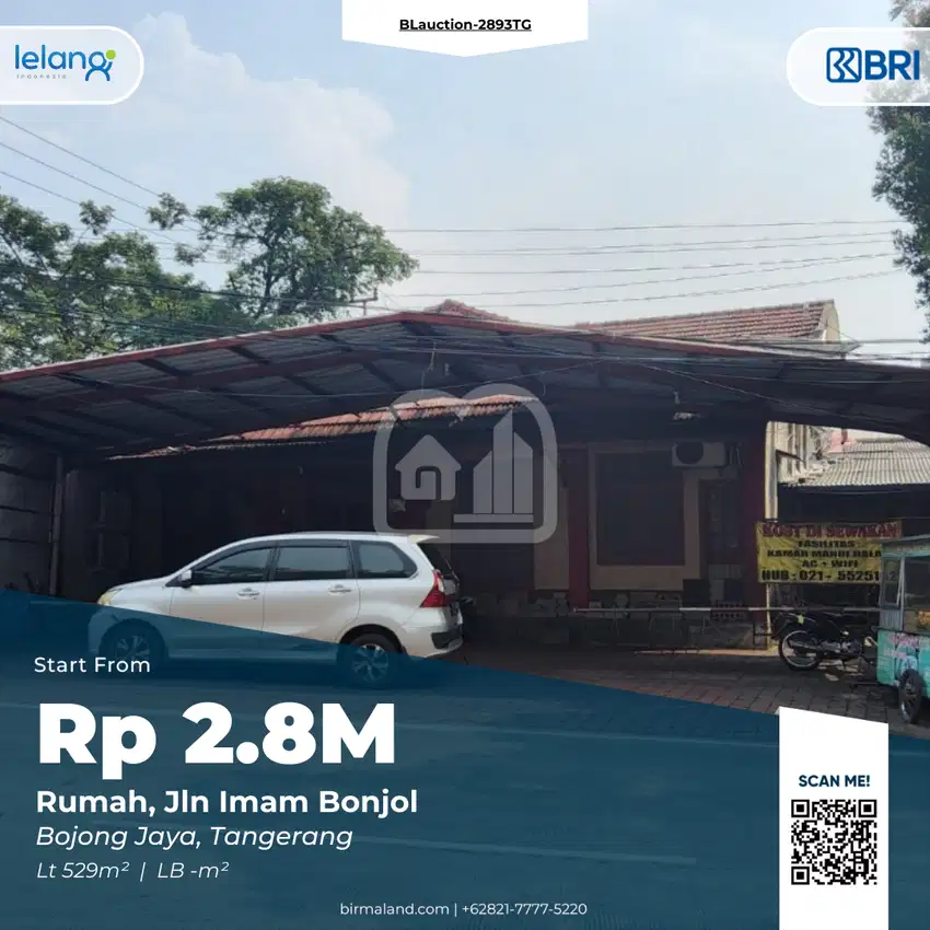 Dijual Murah Rumah Jalan Imam Bonjol Bojong Jaya Tangerang Banten