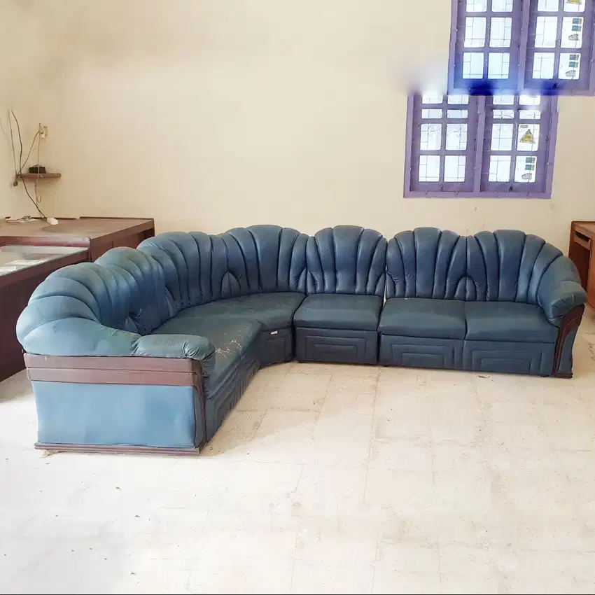 Sofa L warna Navy