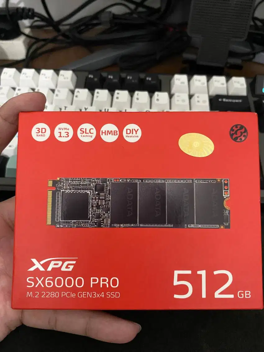 SSD NVME XPG SX6000 PRO 512GB M.2 2280 PCIe GEN3x4 BNIB