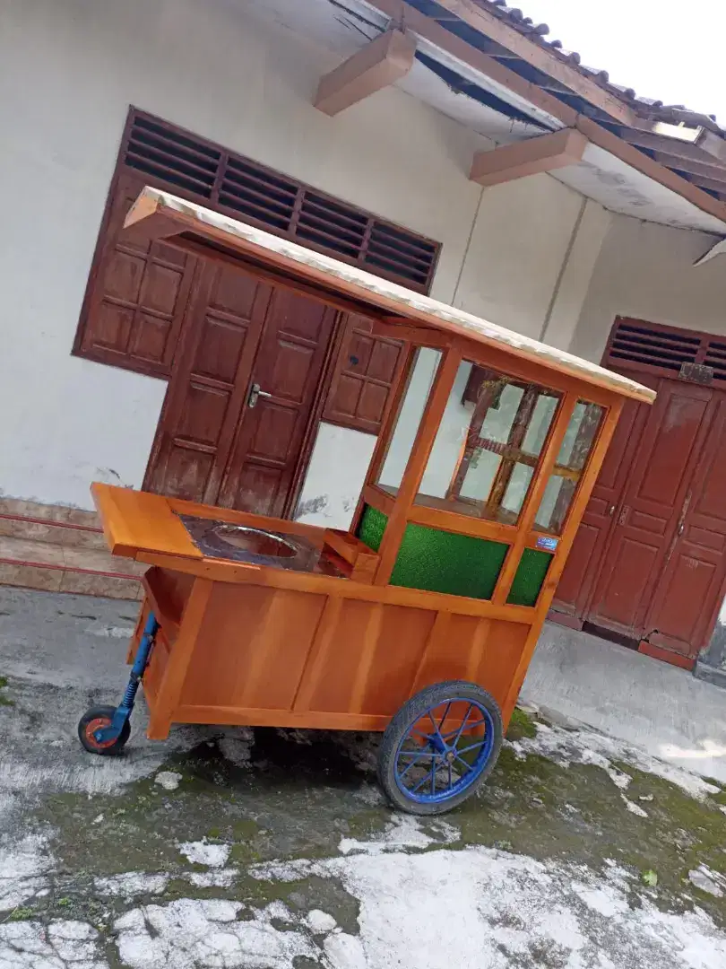 Gerobak Angkringan Bakso Mie Ayam PeceL Bubur Sate Martabak Ronde dlL