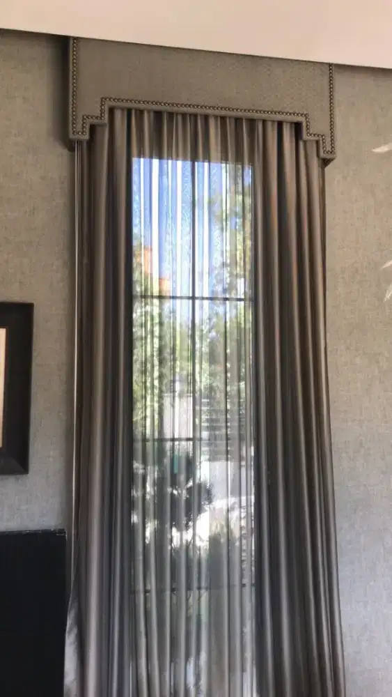 Jual tirai jendela gordyn hordeng gorden wallpaper dinding rollblind v