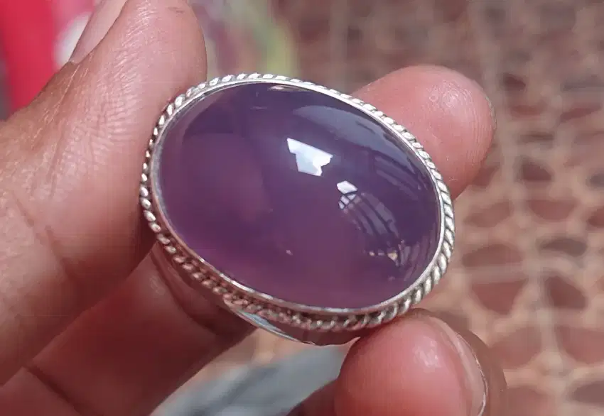 Batu Cincin Lavender Lawas Baturaja