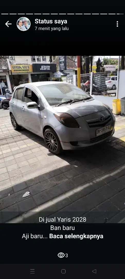 Jual Yaris tipe J th 2008