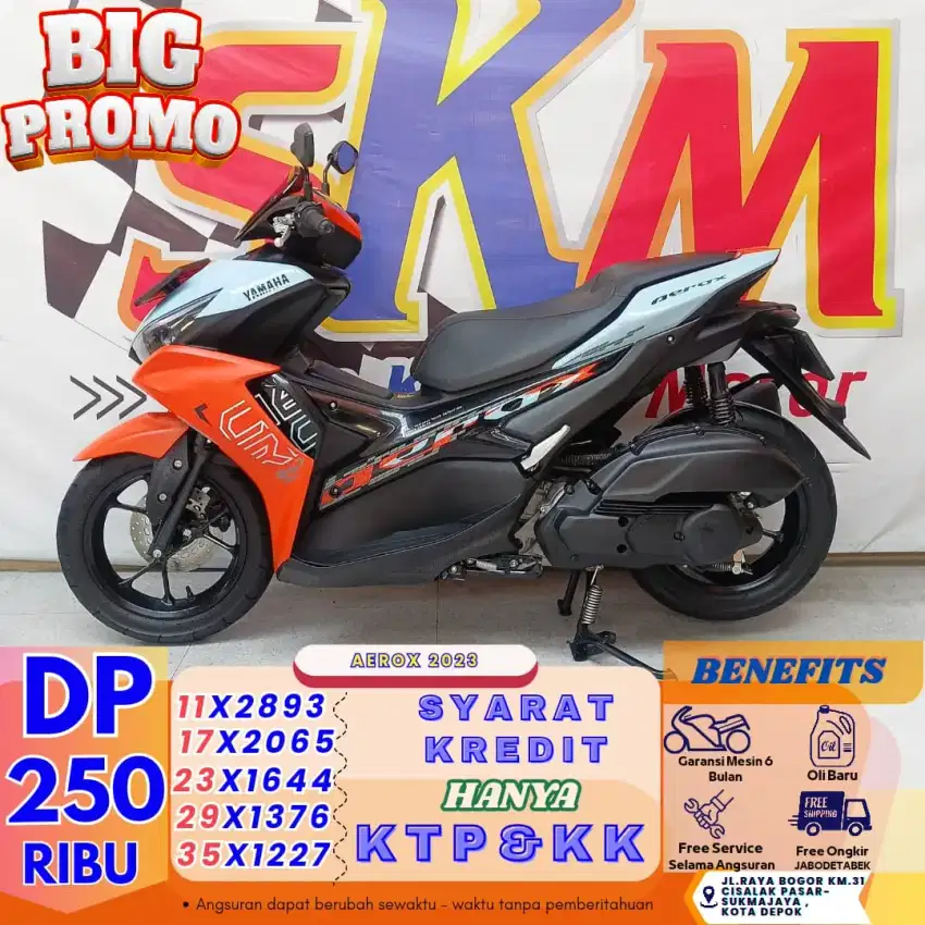 [Mokas murah siap jalan] yamaha aerox 2023 cash/credit