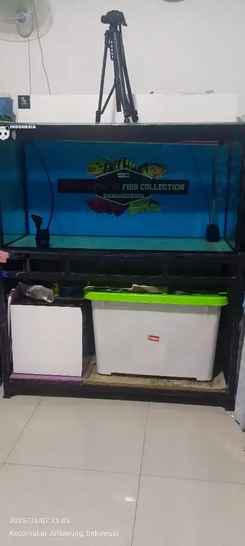 Aquarium 120x60x60 kaca tebal 12mm