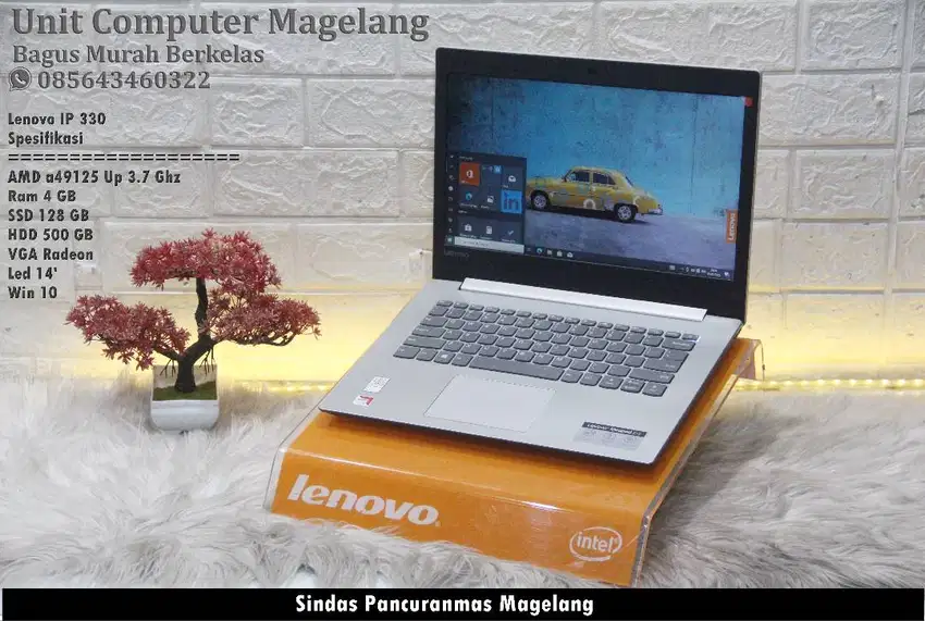 Lenovo IP 330 AMD A9 3.7 Ghz/4 GB/SSD 128/HDD 500 GB/VGA R5/Win 11