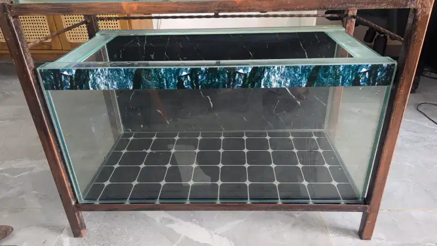 Aquarium Akuarium Besar 80cm x 40cm tebal 8mm siap pakai no minus