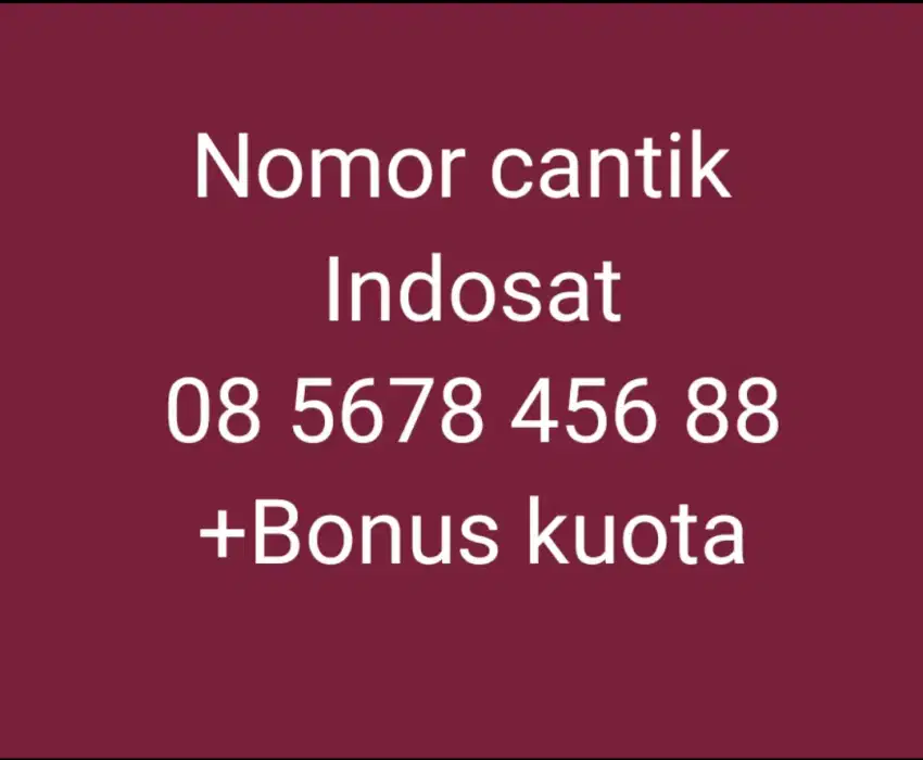 Nomor Cantik im3/Indosat