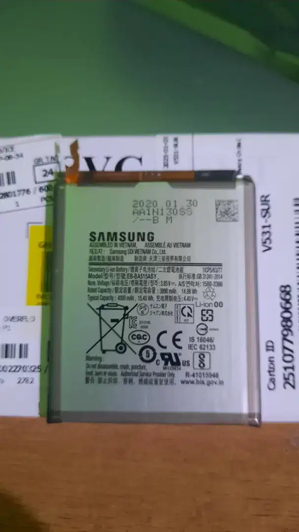 BATERAI SAMSUNG A51 ORIGINAL