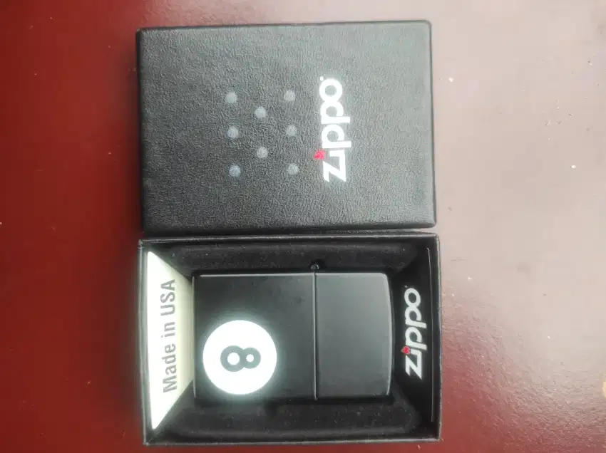 Jual Zippo 8 black mate original