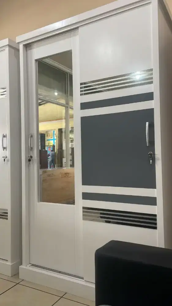 Promo Lemari sliding teakblok 2pt jumbo