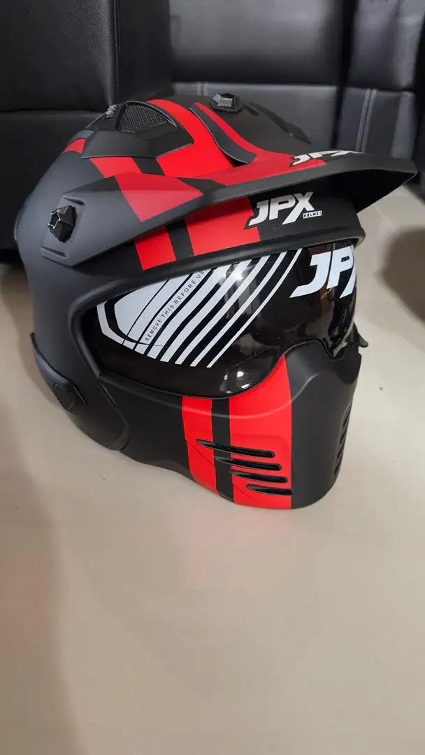 Helm JPX full face helm JPX MX 726R motif BABA/RANGER/MARZ/WOLF