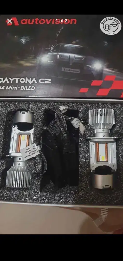 Lampu utama mini biled autovision daytona c2 soket h4 daya 100watt