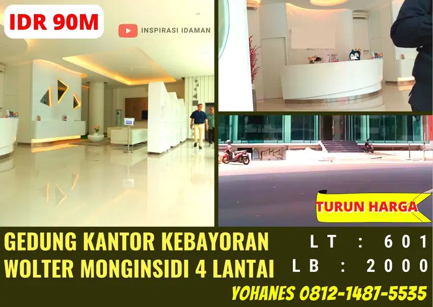 Gedung Kantor Kebayoran Wolter Monginsidi 4 Lantai