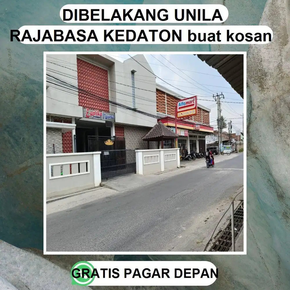 TANAH RAJABASA KEDATON BELAKANG KAMPUS UNILA DJUAL CEPAT