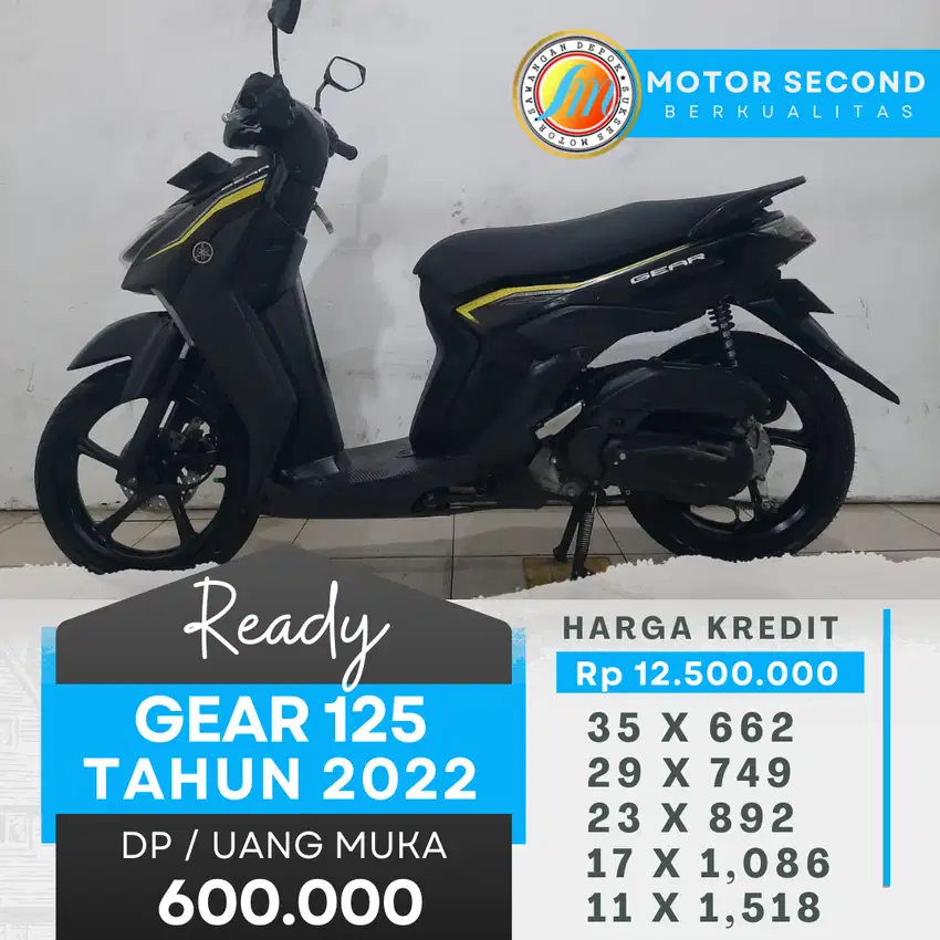 DP Mulai dari 600k Kalian sudah bisa order GEAR 125 TH 2022 Second