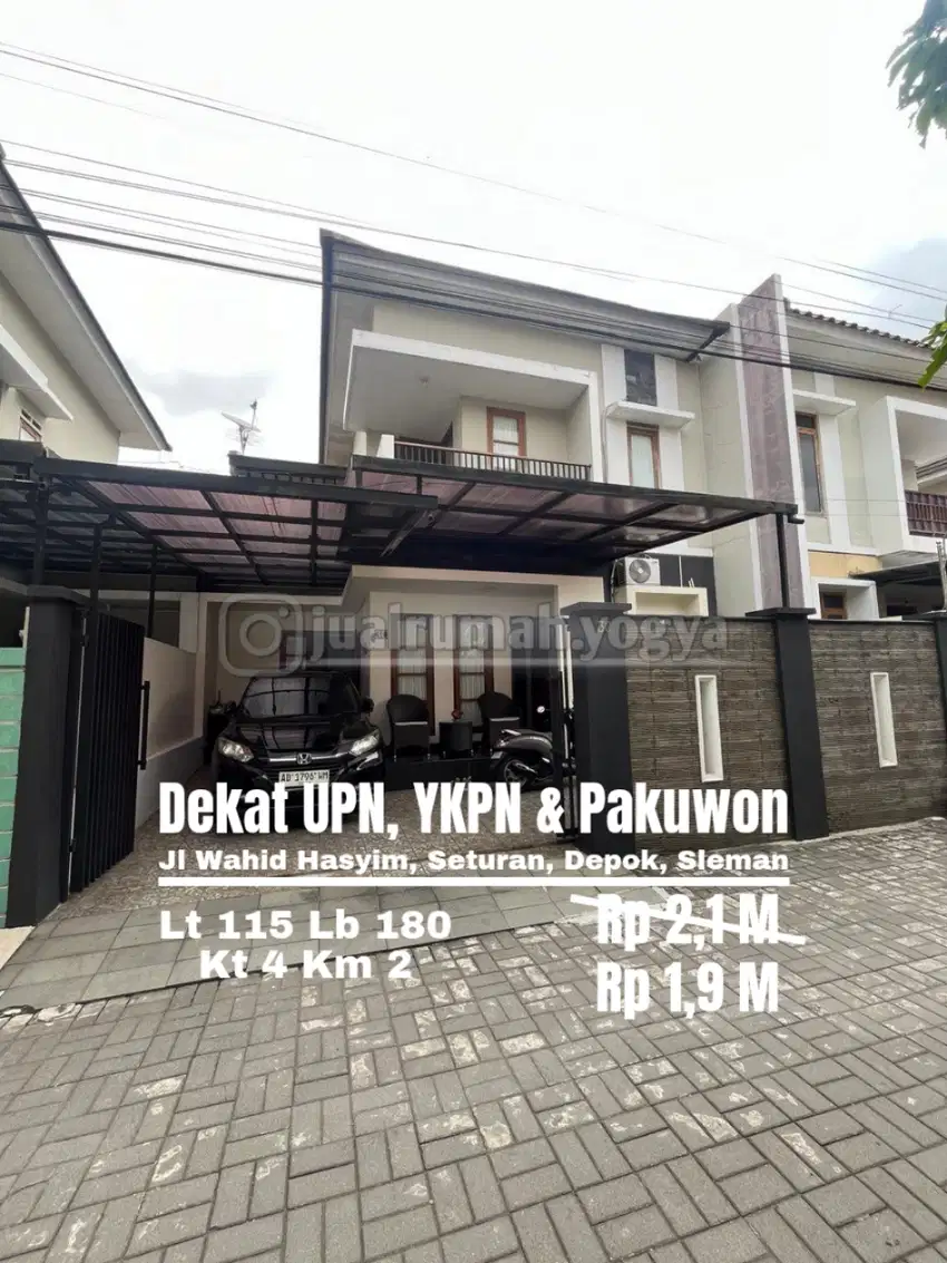 Rumah Seturan Full Furnished jl wahid hasyim dekat UPN Ykpn