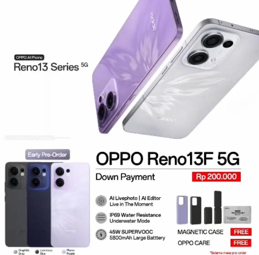 PRE-ORDER OPPO RENO 13F 5G