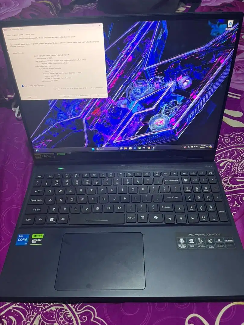 Laptop Gaming Acer Predator Helios Neo 16 RTX4060 i5 14500HX WQXGA