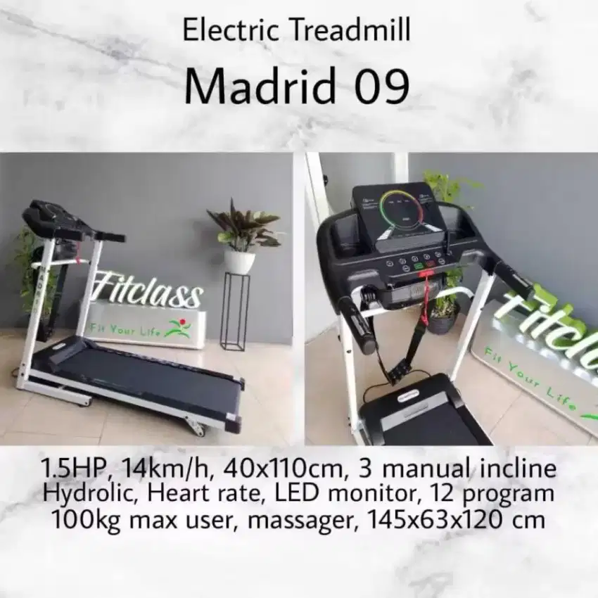 Motorized treadmill 2in1