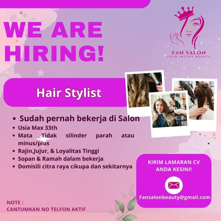 Loker salon citra raya tangerang