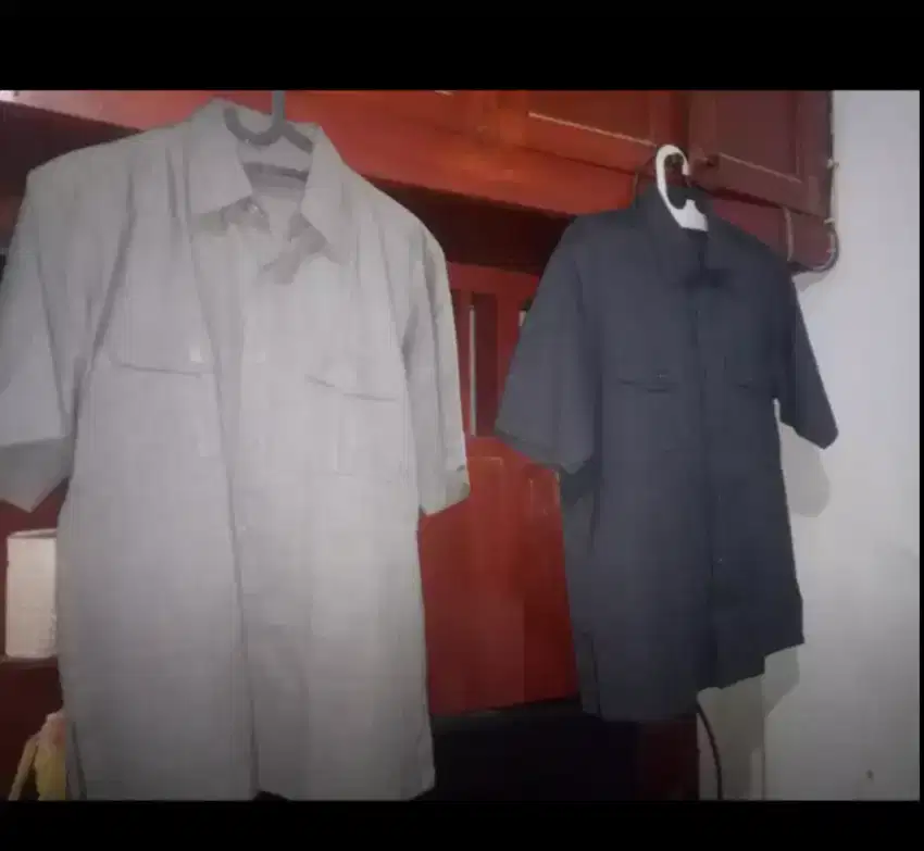 Baju stelan ofis kerja  size M ada dua abu sama hijo tua