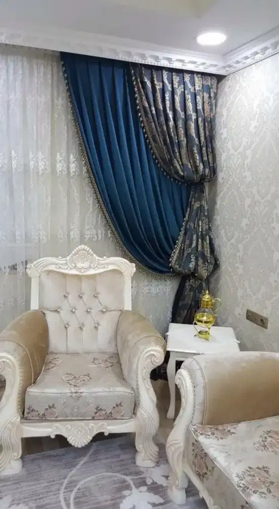 Jual tirai jendela gordyn hordeng gorden wallpaper dinding rollblind v