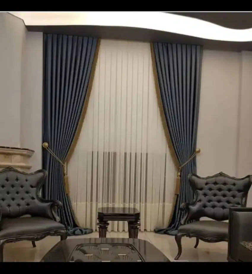 Jual tirai jendela gordyn hordeng gorden wallpaper dinding rollblind v
