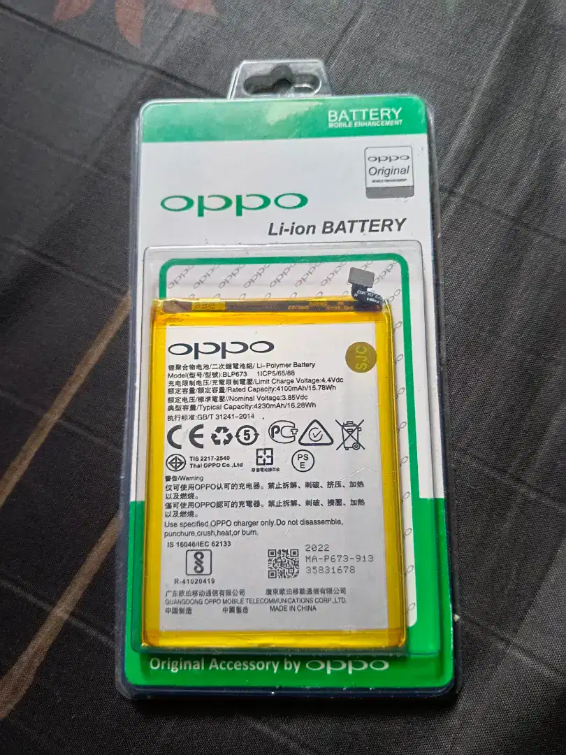 Batre oppo A3s choy