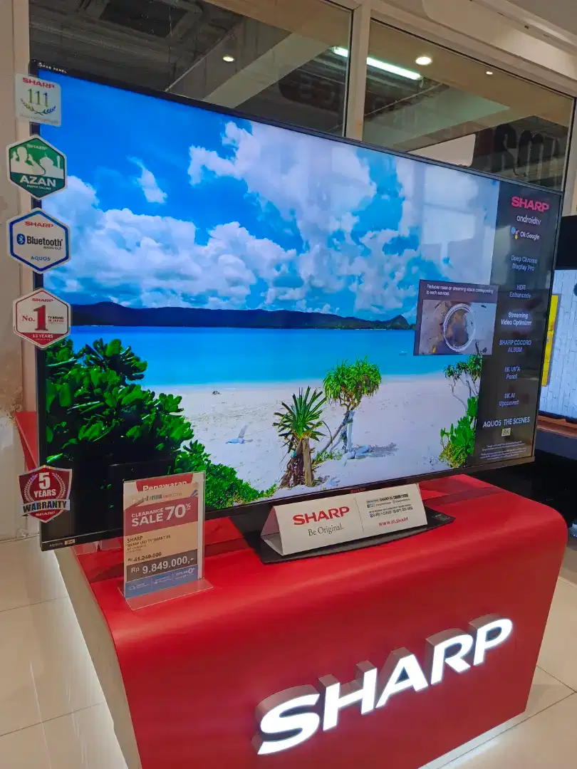 (CLEARANCE SALE) SHARP LED SMART TV 8K 60 INCH