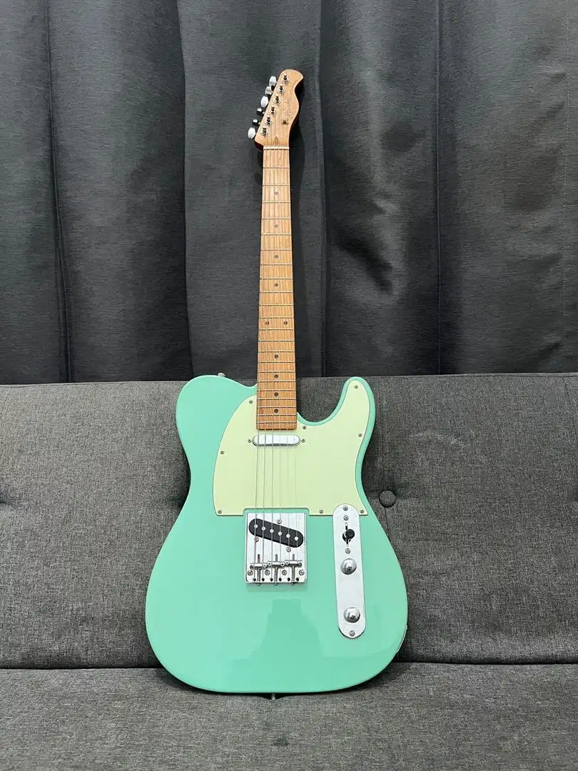 DIJUAL BACCHUS TELECASTER BTE-1 RSM SURF GREEN