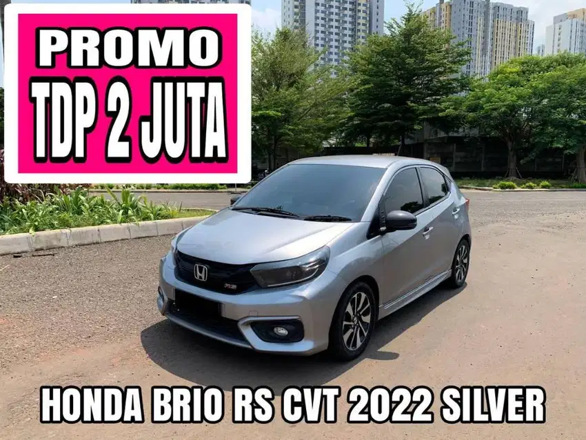 HONDA BRIO RS CVT 2022 SILVER KM LOW