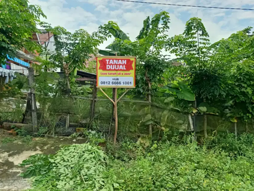 Di jual cepat tanah 18 × 20m²