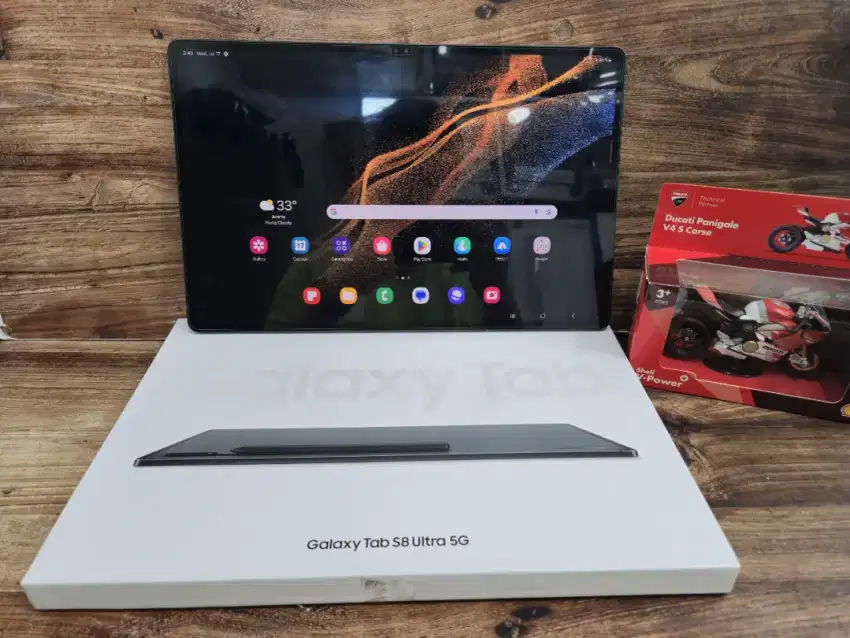 Samsung Galaxy Tab S8 Ultra 12GB 256GB Graphite Ex Sein Mulus Bisa COD