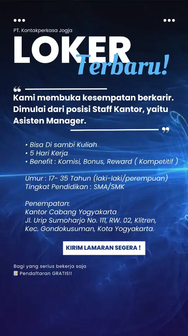 Loker Jogja Terbaru 2025