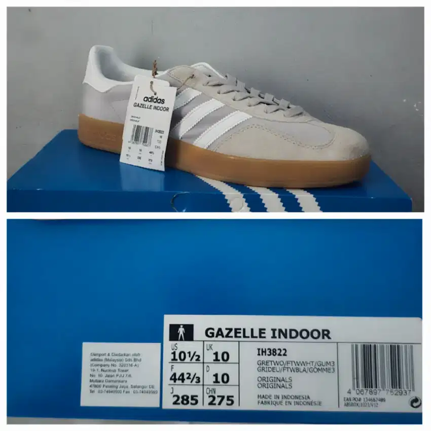 ADIDAS GAZELLE INDOOR SIZE 44 2/3