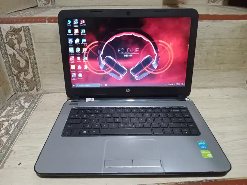 Laptop hp gaming n design core i5 slim ram 8gb ssd 128gb hdd 500gb cod