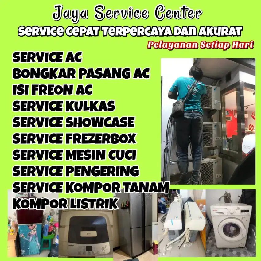 Service AC Bongkar Pasang AC Servis Mesin Cuci Kulkas Frezer Rungkut