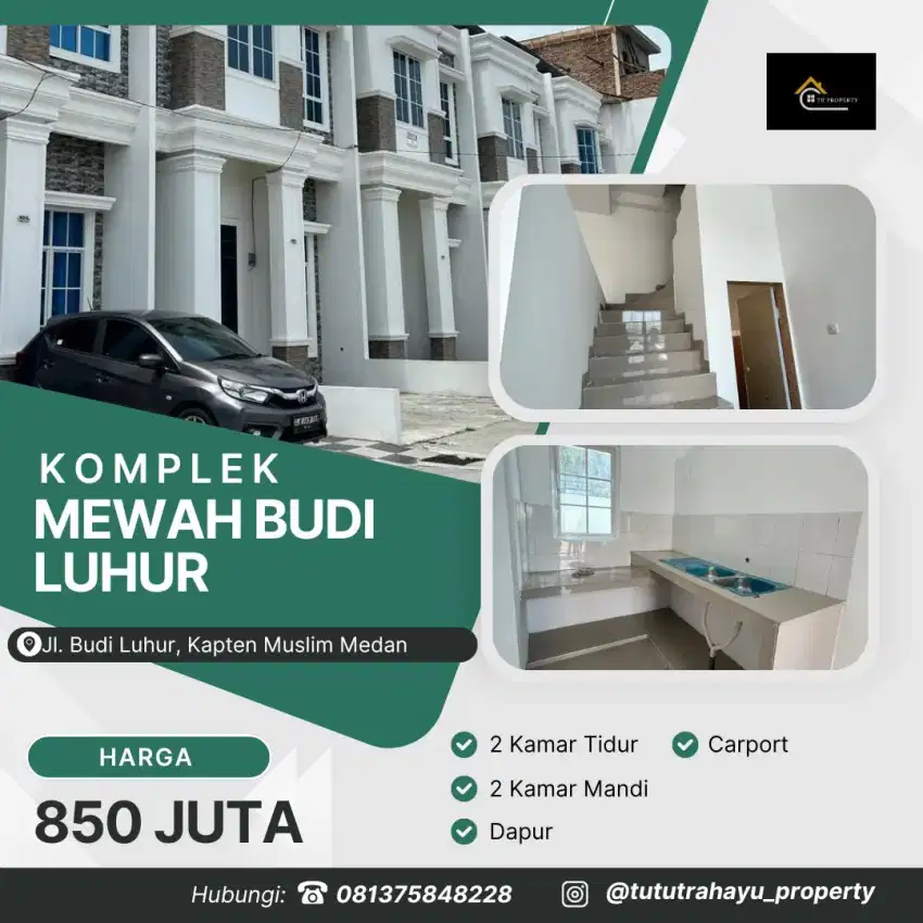 READY HUNIAN RUMAH MEWAH DALAM KOMPLEK BUDI LUHUR