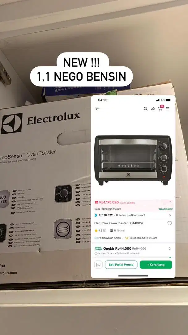 Oven electrolux baru