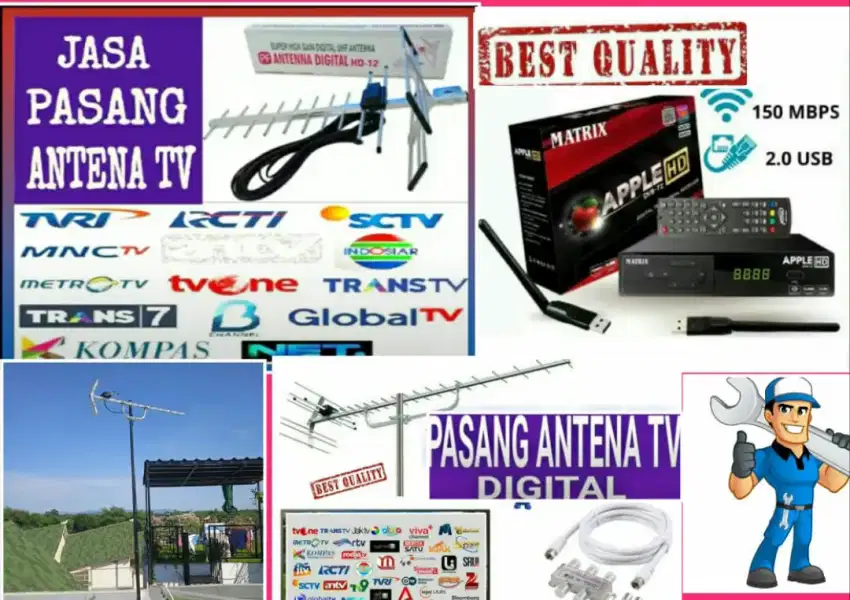 Perlengkapan Gerai Jasa Pasang Antena Tv Dan Instalasi