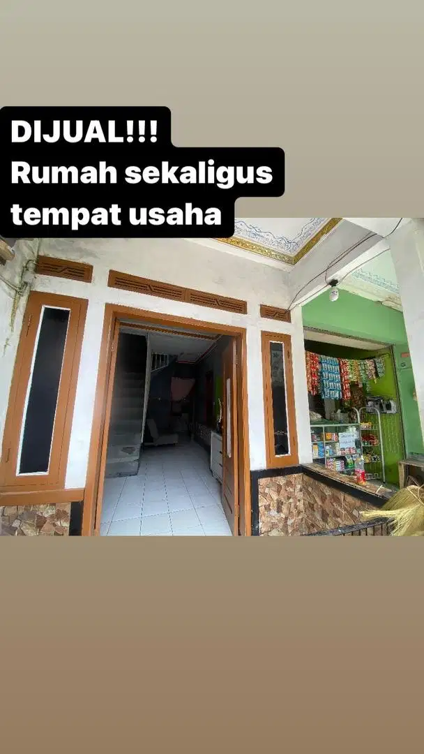 JUAL RUMAH 2lantai + TEMPAT USAHA