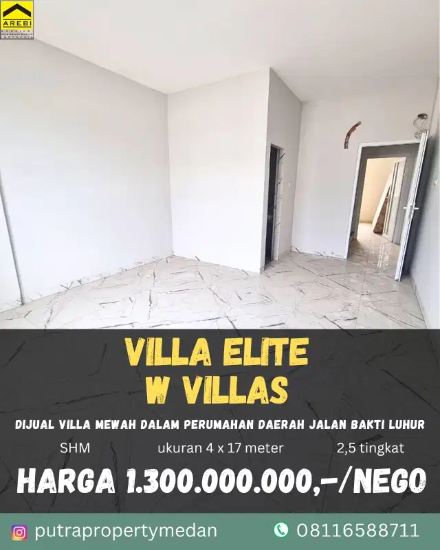 DIJUAL RUMAH DIPERUMAHAN W VILLAS