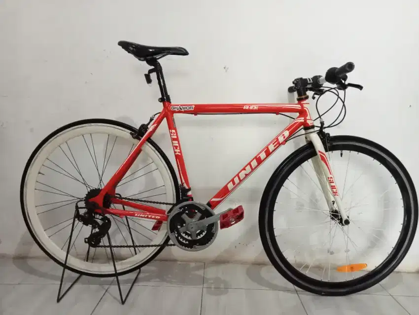 Sepeda fixie united slick full Aloy alumunium speed Shimano siap goes