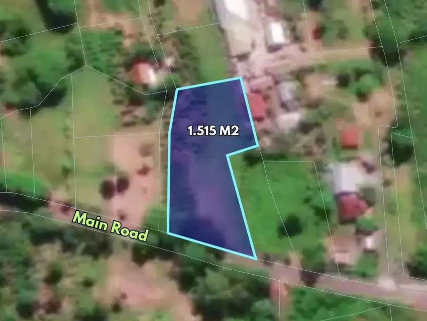 For sale land with stunning natural surroundings in Karangasem