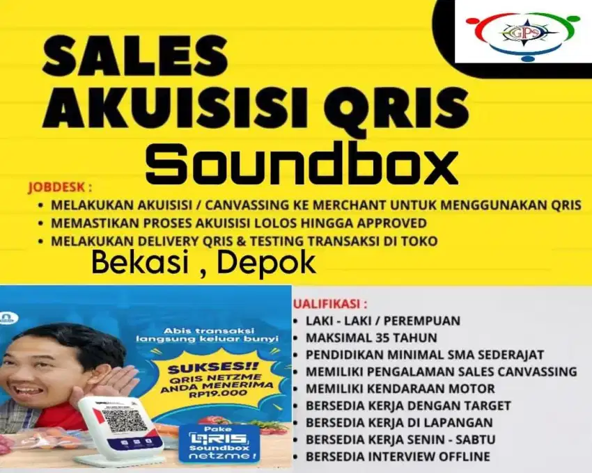 Sales Akuisisi QRIS Soundbox Depok