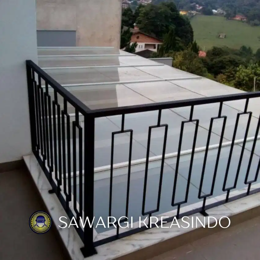 Tukang pasang railing tangga balkon minimalis | sawargi kreasindo