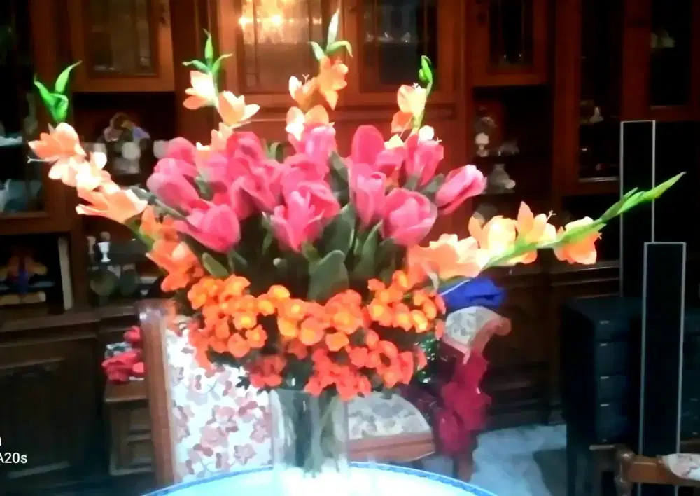 RANGKAIAN BUNGA HIAS GLADIOL ARTIFICIAL