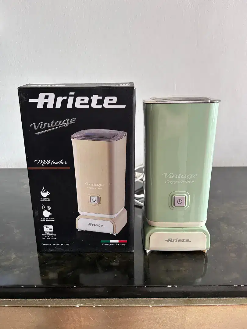 Ariete 140-250 ml Vintage Milk Forther - Hijau Pembuih Susu & Kopi